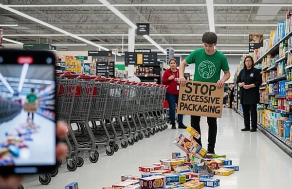Climate activist arrested after throwing cereal boxes in grocery store aisle