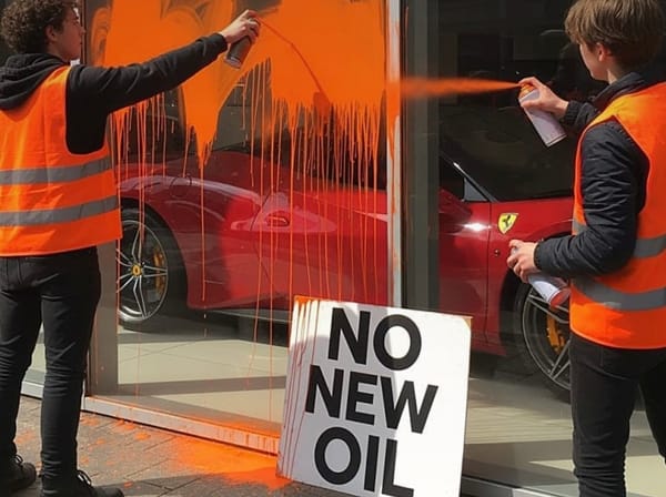 Just Stop Oil protesters spray paint Ferrari and Bentley dealerships in coordinated attacks