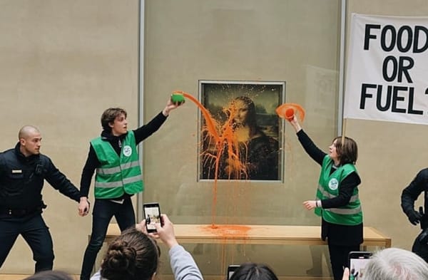 Climate activists throw soup at Mona Lisa painting at Louvre museum in Paris