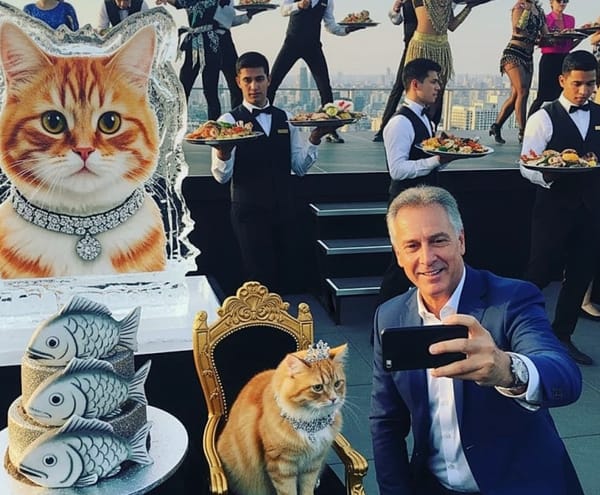 Lottery winner spends entire fortune on week-long birthday party for his cat