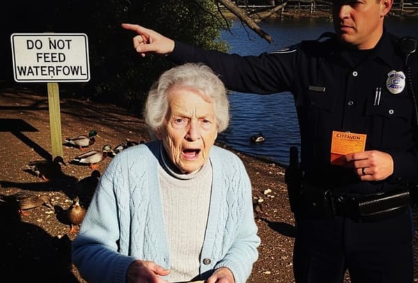 Grandmother fined $100 for feeding ducks in local park